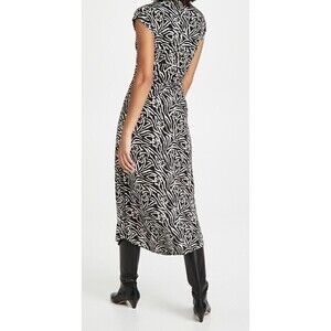 REBECCA Taylor Dress Size Small Sleeveless Zebra Lily‎